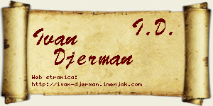 Ivan Đerman vizit kartica